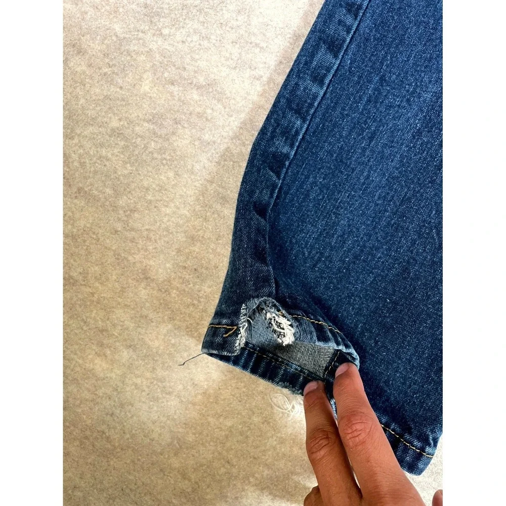 Levi's 550 Jeans Men 34x36 Blue Denim Cotton Stretch High‎ Rise Straight Leg